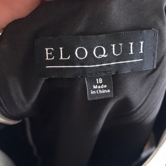 Eloquii black and white color block dress - Picture 3 of 6